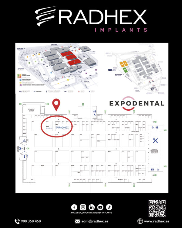 Mapa Stand Radhex Expodental  2026
